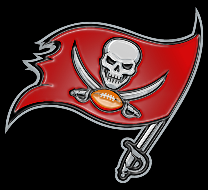 Tampa Bay Buccaneers Plastic Effect Logo vinyl decal